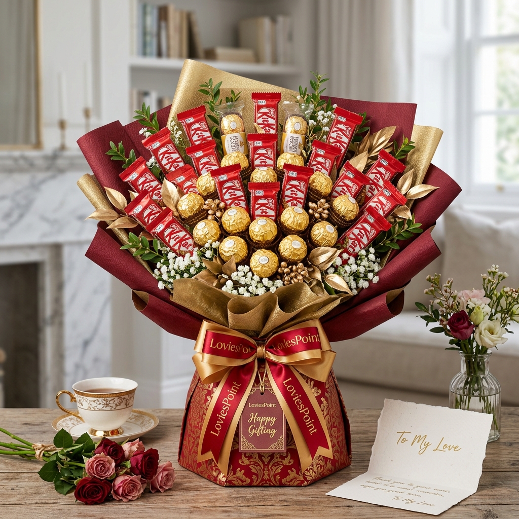 Creative Chocolate & Candy Bouquet